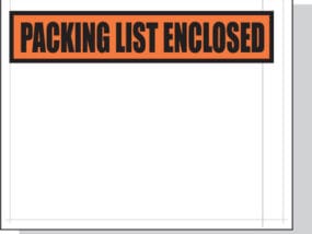 Packing List Envelopes Printed