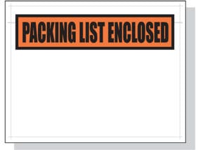 Packing List Envelopes Printed