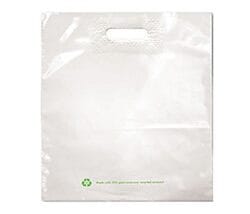 Merchandise Bags 25% post consumer material