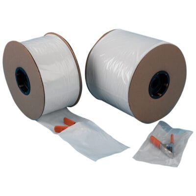 Pre-opened Clear/White Poly Bags for Automatic Bagging