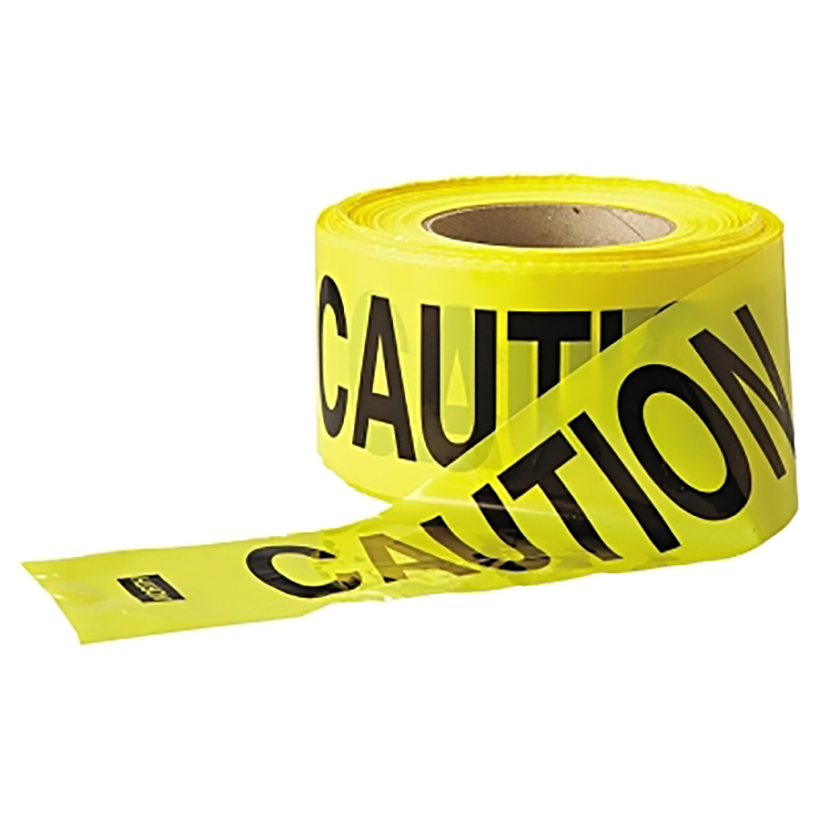 Economy Barrier Tape Yellow Caution