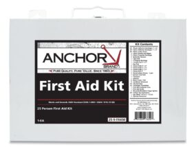 25 Person First Aid Kit Metal Case