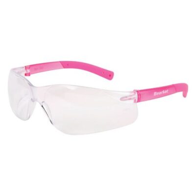 BEARKAT Safety Glasses Clear Lens Duramass Hard Coat Frameless