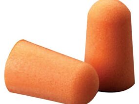 Foam Earplug Bright Orange Uncorded Tapered