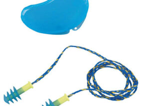 Fusion® Earplug Thermoplastic Elastomer Blue/Yellow Corded
