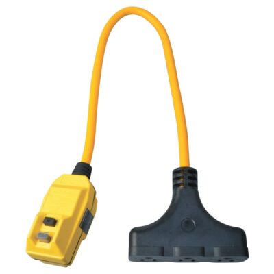 Right Angle GFCI Extension Cord 2 ft