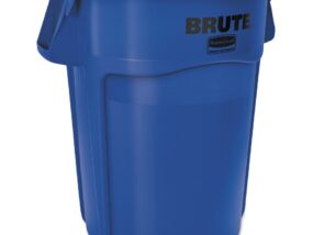 Brute 32 gal container blue
