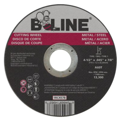 Cutting Wheel - Aluminum Oxide 4-1/2"